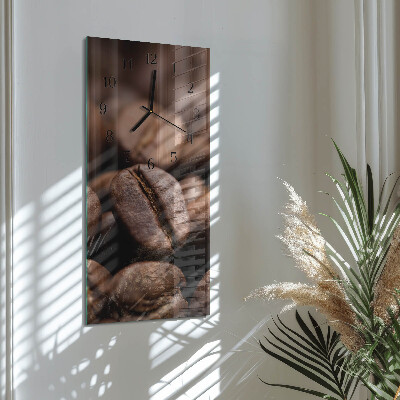 Lodret glas vægur Kaffebønner