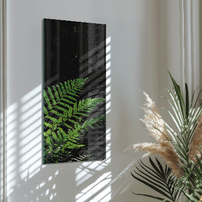 Lodret glas vægur Bregne
