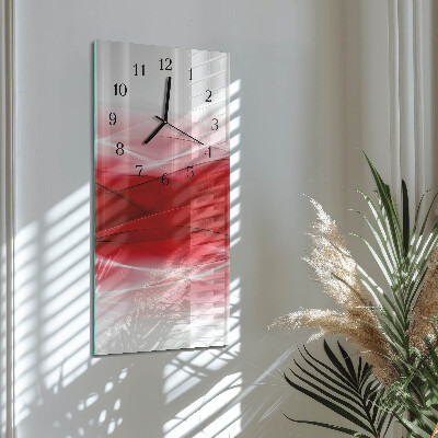 Lodret glas vægur Abstraktion