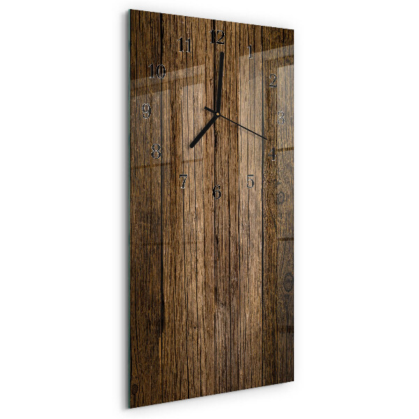 Lodret glas vægur Træ