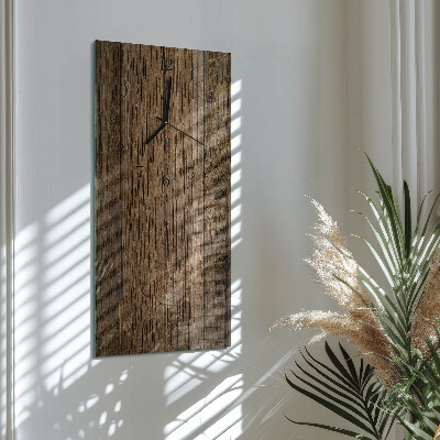 Lodret glas vægur Træ
