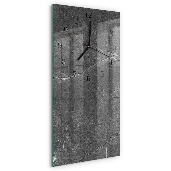 Lodret glas vægur Stenmur