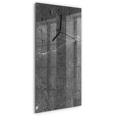 Lodret glas vægur Stenmur