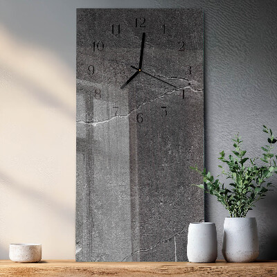 Lodret glas vægur Stenmur