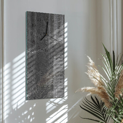 Lodret glas vægur Stenmur