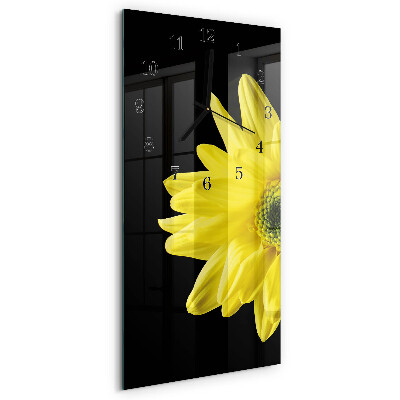 Rektangulært vægur Blomst