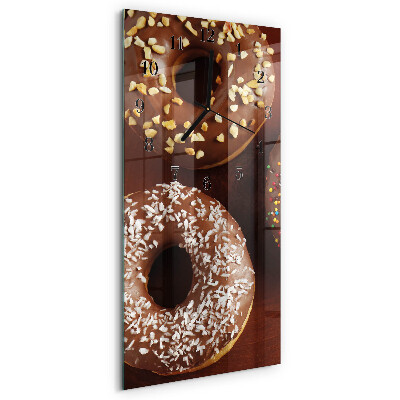 Rektangulært vægur Donuts