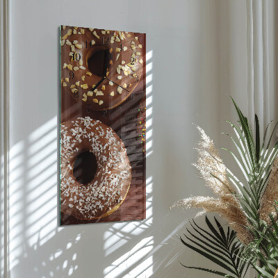 Rektangulært vægur Donuts