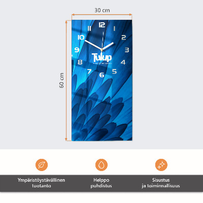 Lodret glas vægur Patrulje
