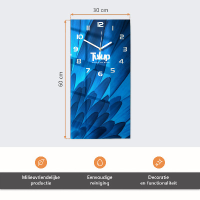 Lodret glas vægur Strandsten