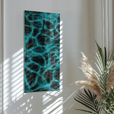 Lodret glas vægur Vandoverfladen