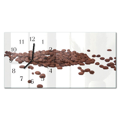 Vandret glas vægur Koffein i bønner