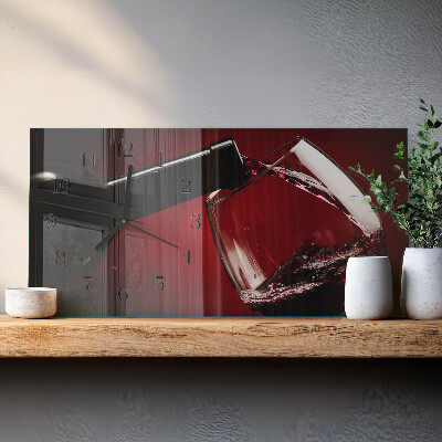 Rektangulært glas vægur Vinkar