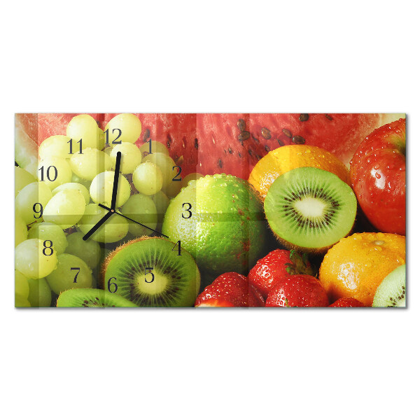 Vandret glas vægur Frugtprodukter