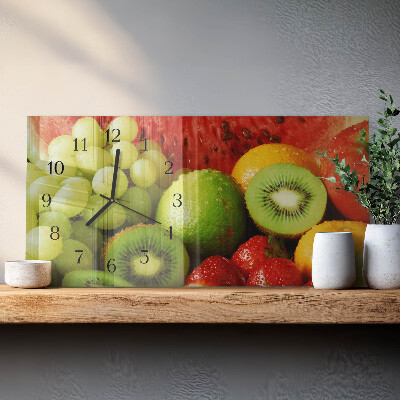 Vandret glas vægur Frugtprodukter