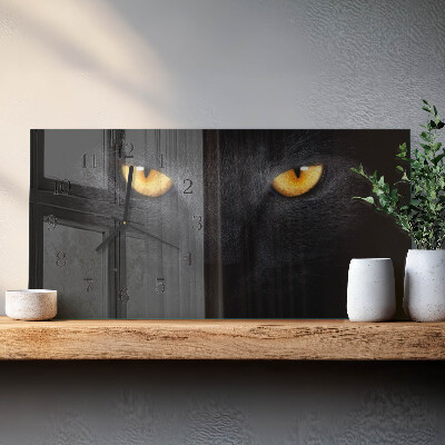 Rektangulært glas vægur Hankat