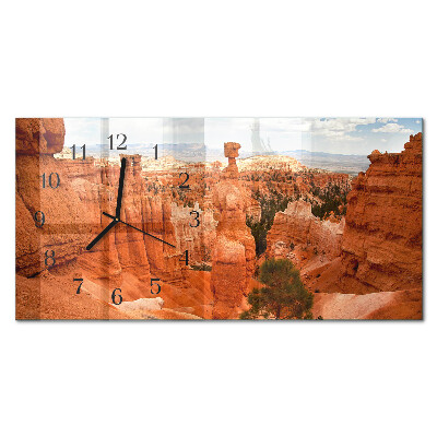 Vandret glas vægur Bryce Canyon
