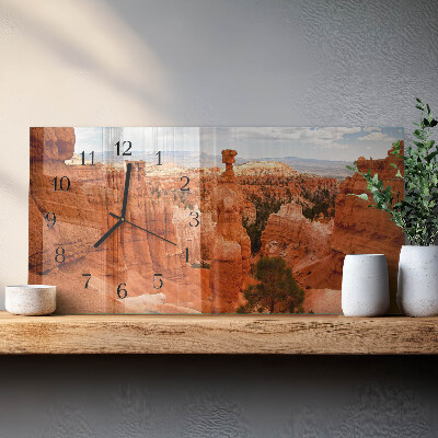 Vandret glas vægur Bryce Canyon