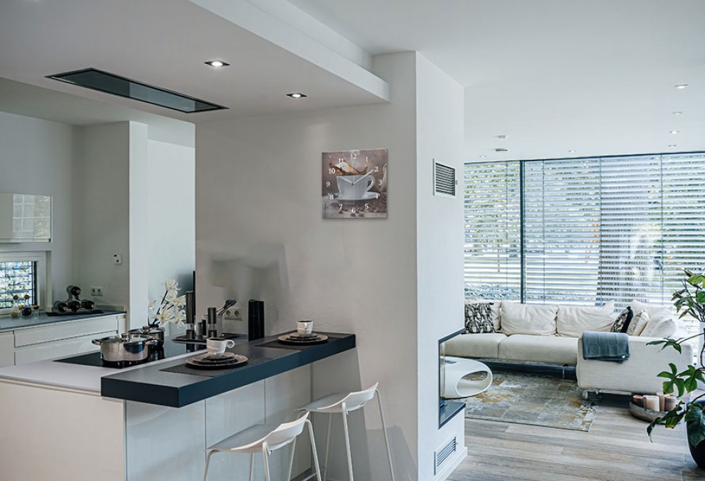 Åbent køkken med stue