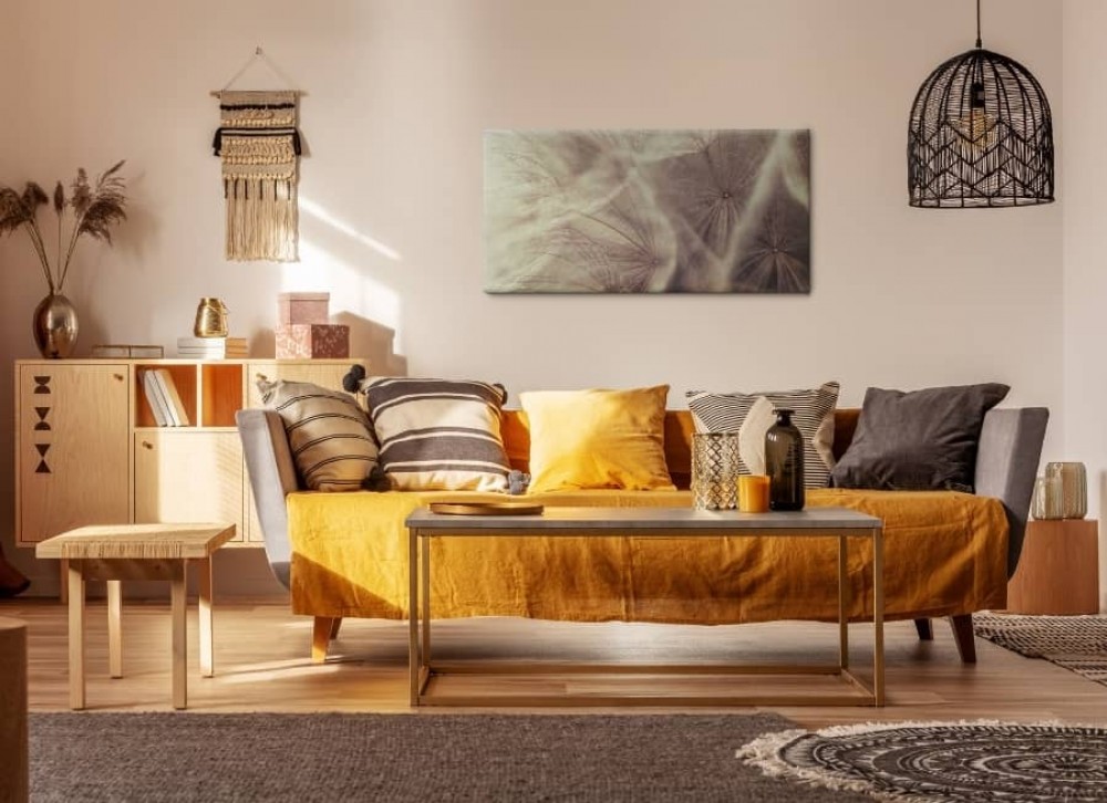 boho stil stue arrangement