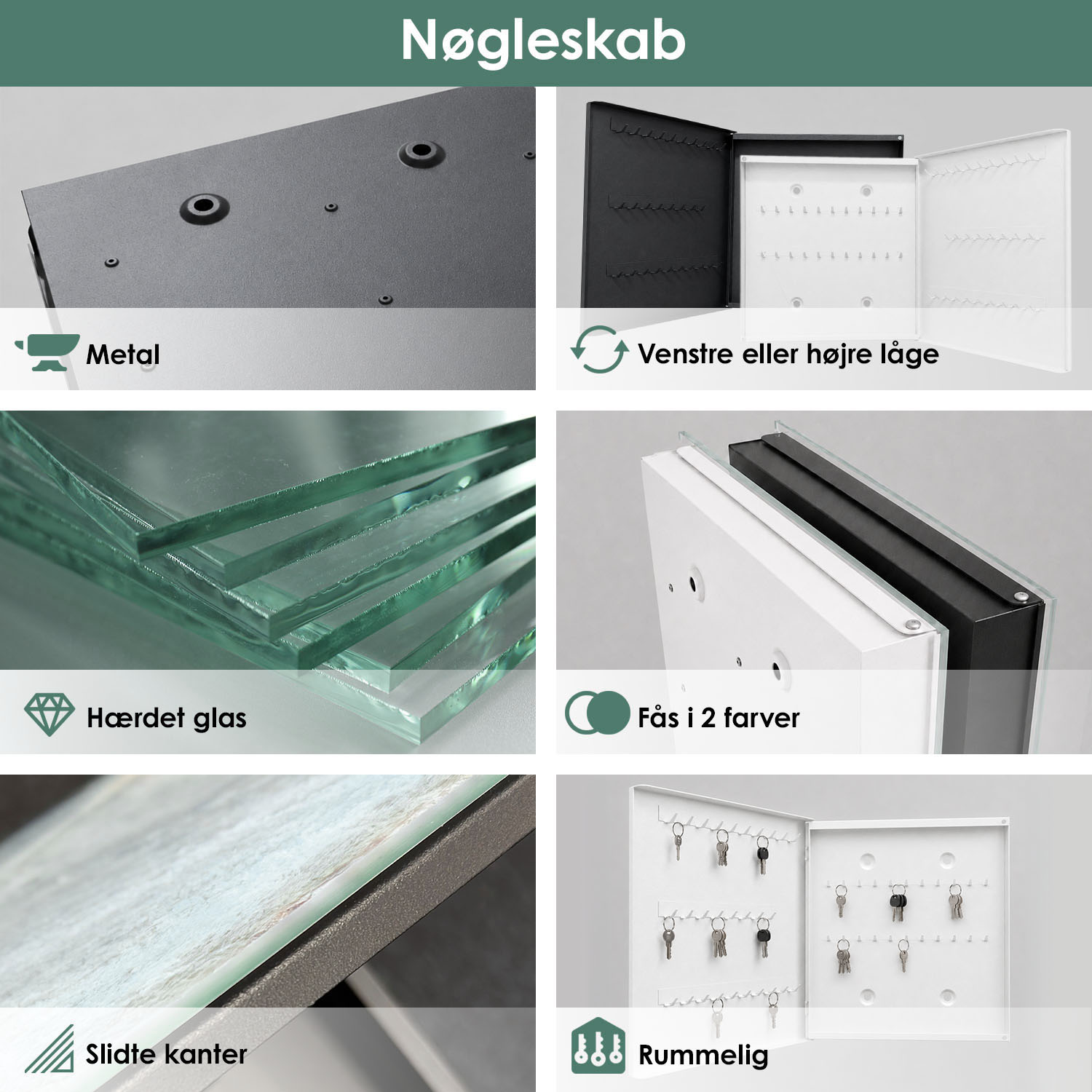 Infografik for n&oslash;gleskab