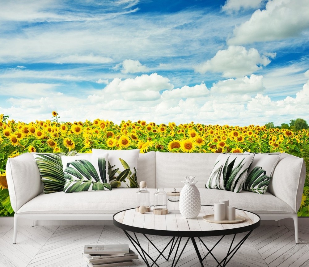 3D-fototapeter med blomster