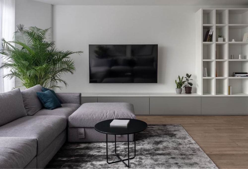 TV-væg i stuen - inspirationer